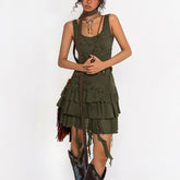Green Steampunk dress
